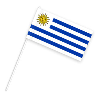 100 Papierfähnchen Uruguay