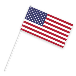 100 Papierfähnchen USA
