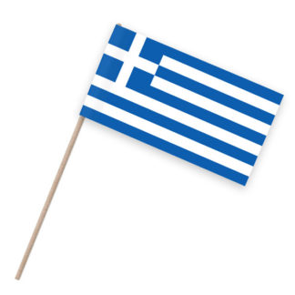 Griechenland Papierfähnchen Holzstab