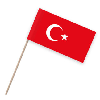 Türkei Papierfahnen Holzstab