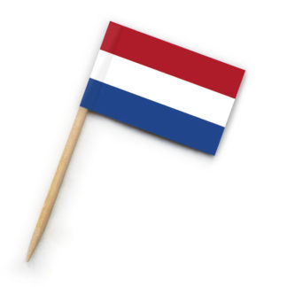 1000 Zahnstocher-Fahnen mit Niederlande-Flagge als Partypicker