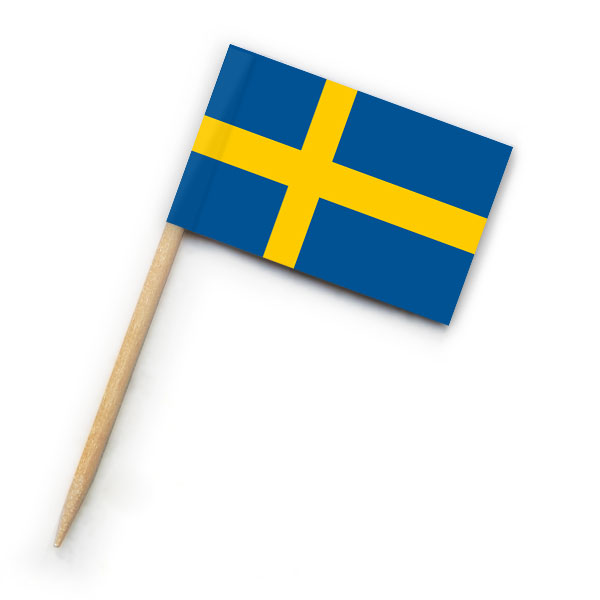 Tischflagge Tischfahne Schweden Flaggenfritze® gratis Aufkleber